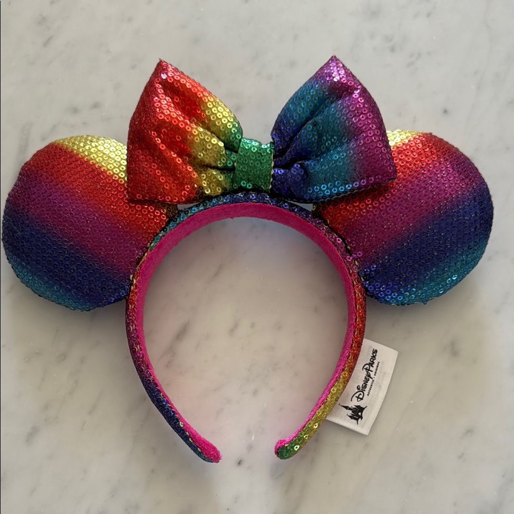 Disney Multicolor Sequin Minnie Mouse Headband